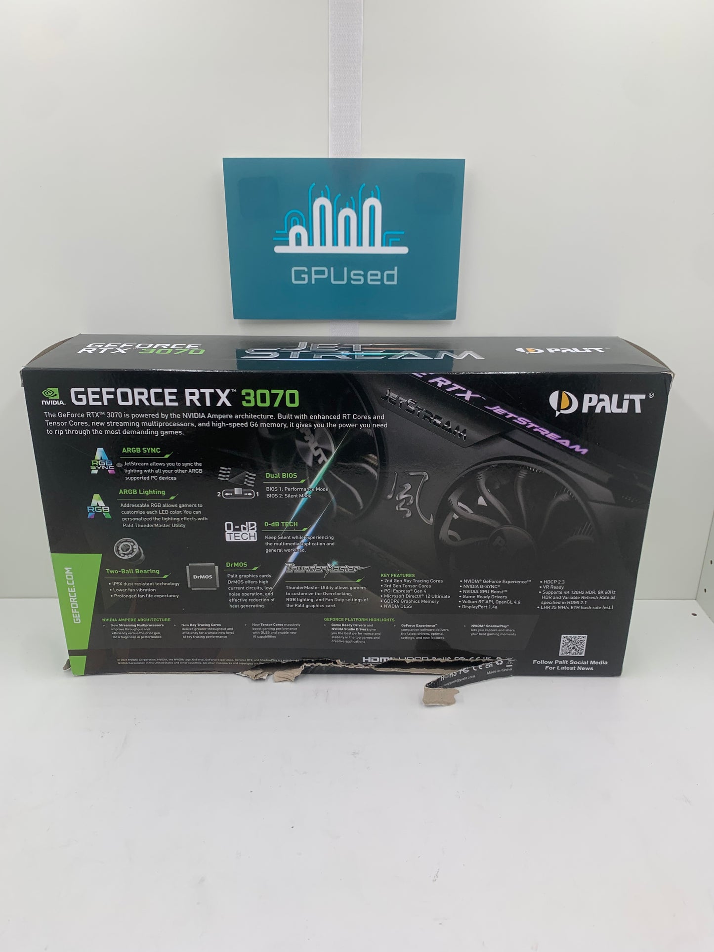 Palit Nvidia GeForce RTX 3070 Jetstream 8GB GDDR6 - B