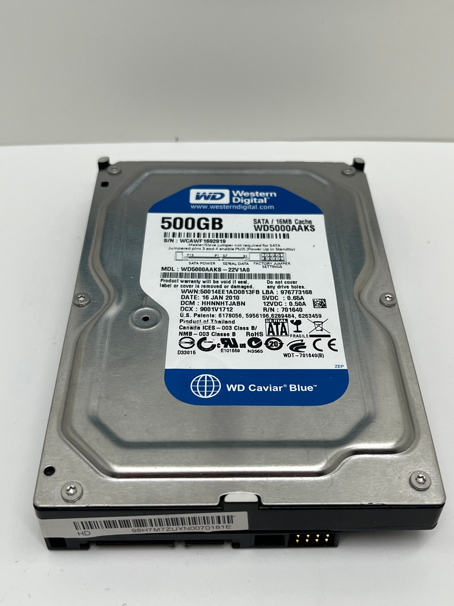 Western Digital WD Caviar Blue 500GB HDD