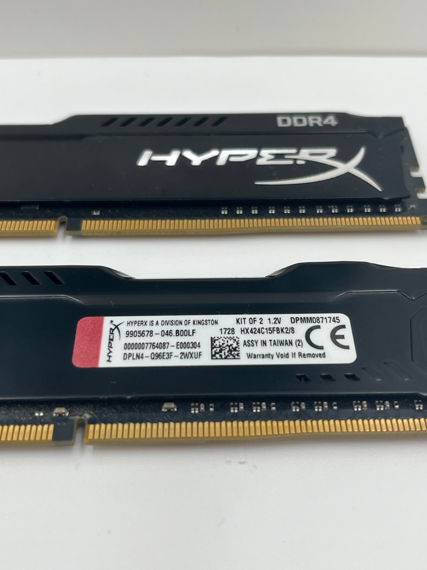 8GB (2x4GB) Kingston HyperX 2400MHz DDR4 RAM