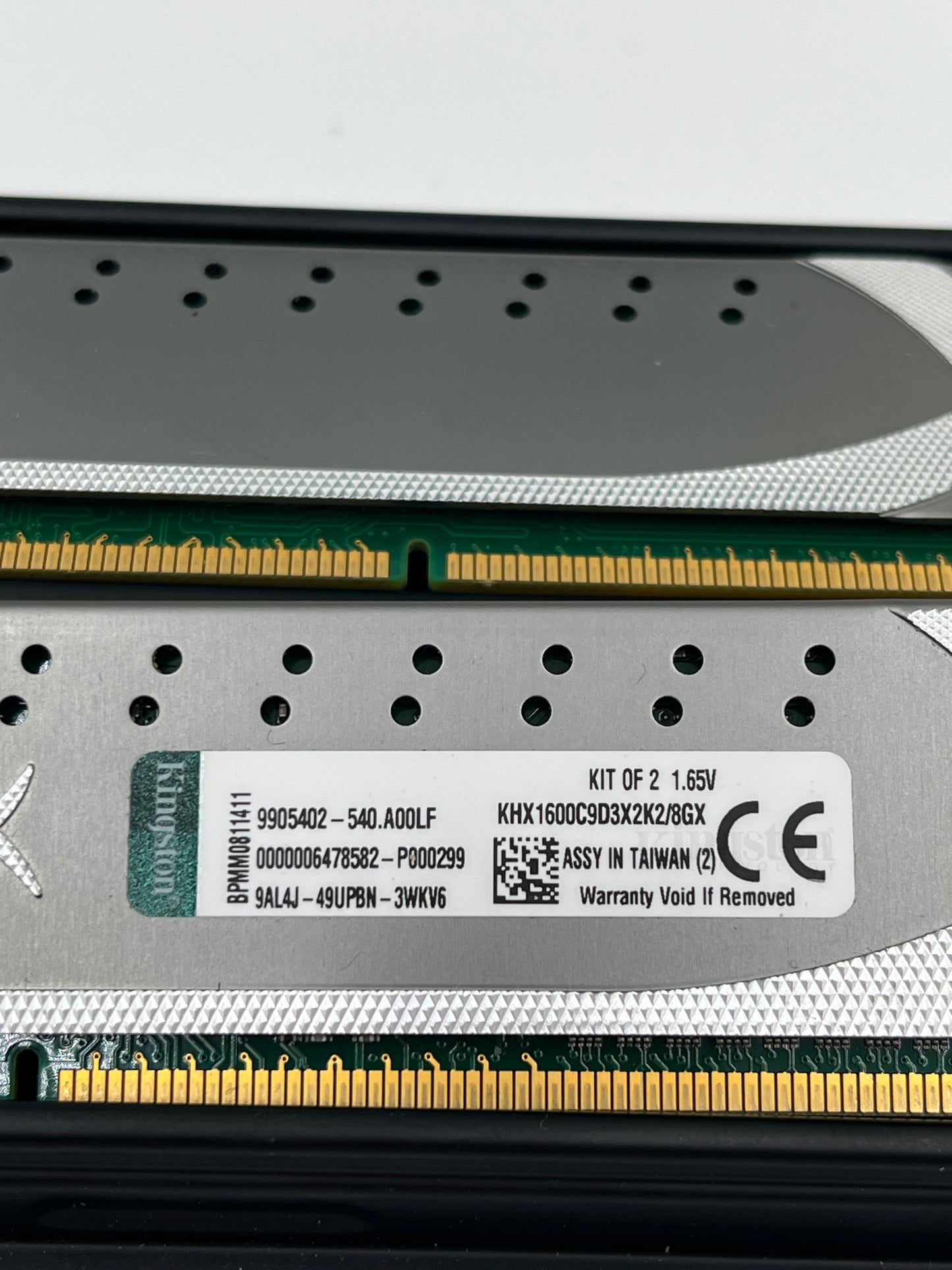 8GB (2x4GB) Kingston HyperX 1600MHz DDR3 RAM