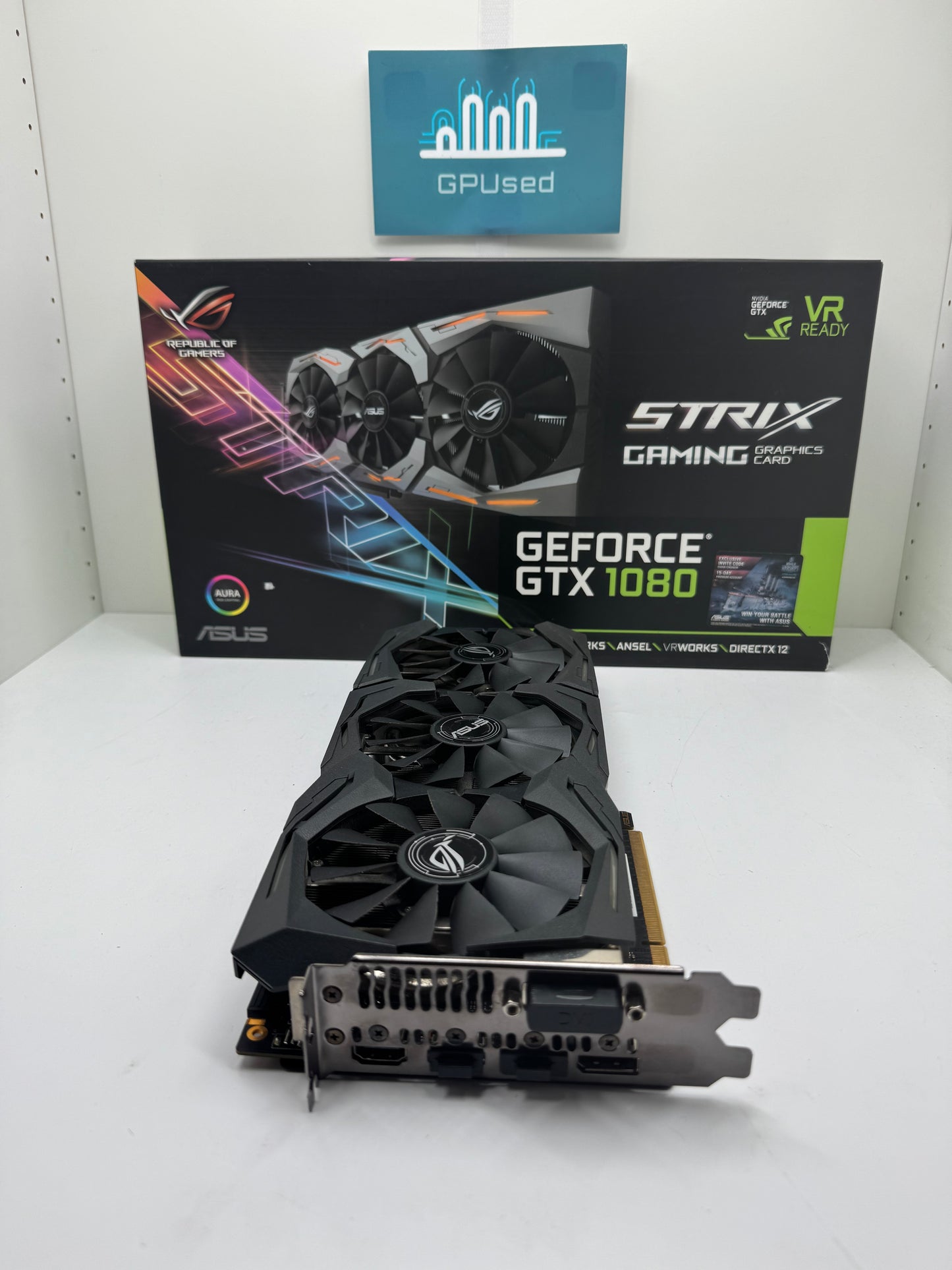 ASUS Nvidia GeForce GTX 1080 Rog Strix 8GB GDDR5 - A