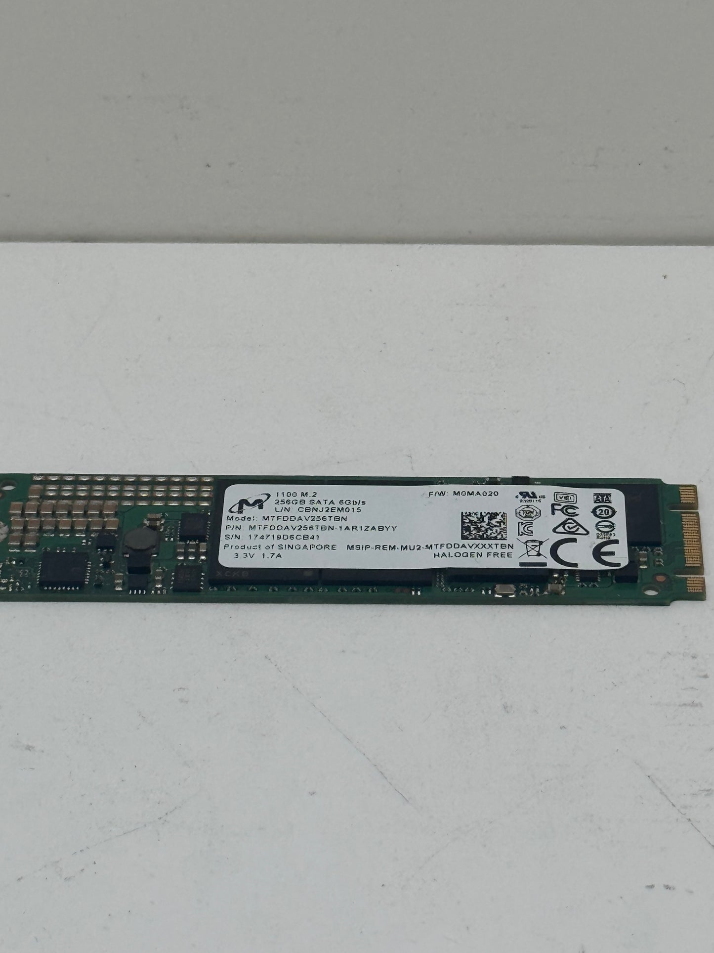 Micron 1100 256GB NVMe Gen 4 M.2 SSD