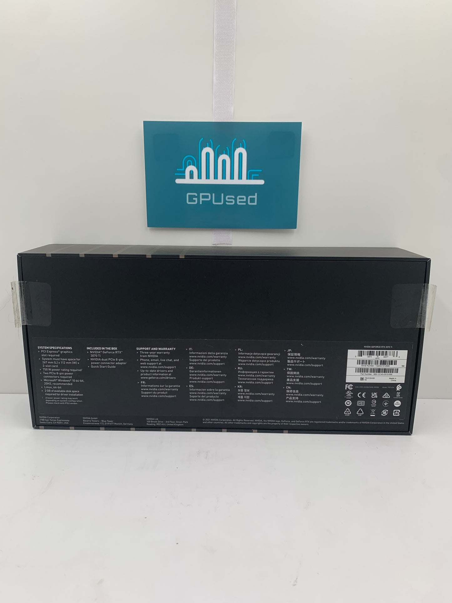 Nvidia GeForce RTX 3070 Ti Founders Edition 8GB GDDR6X - A