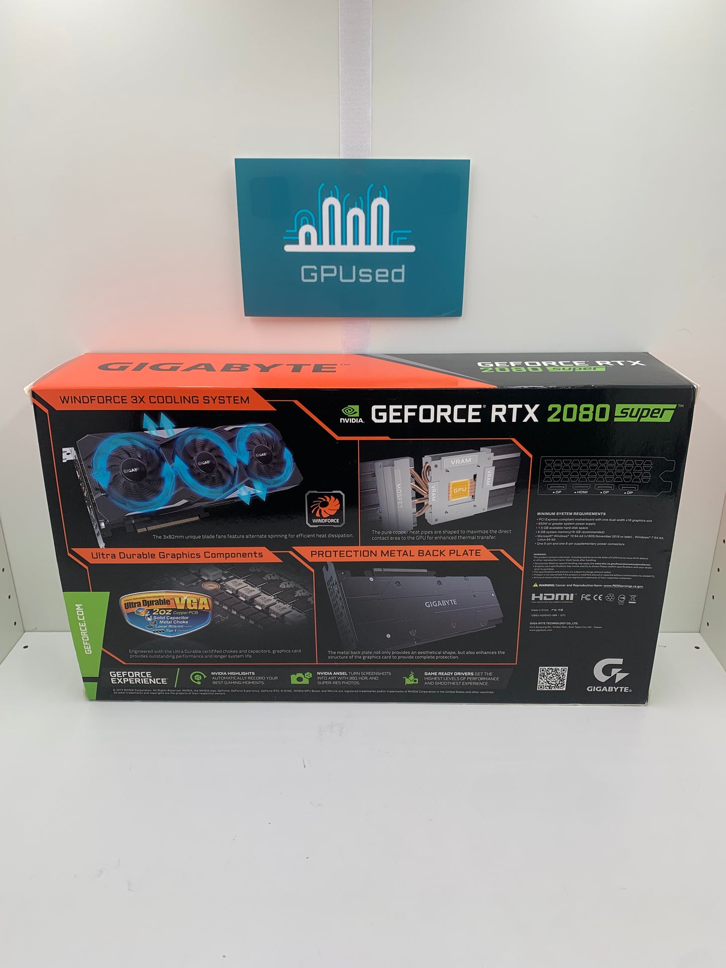 Gigabyte Nvidia GeForce RTX 2080 Super Gaming OC 8GB GDDR6 - A