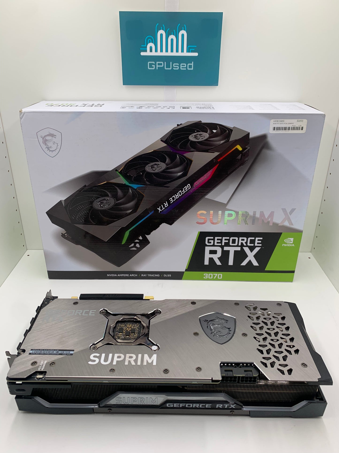 MSI Nvidia GeForce RTX 3070 Suprim X 3070 8GB GDDR6 - B