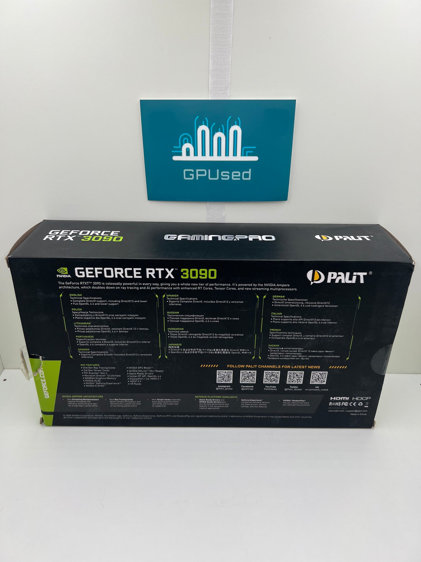 Palit Nvidia GeForce RTX 3090 Gaming Pro 24GB GDDR6X - B