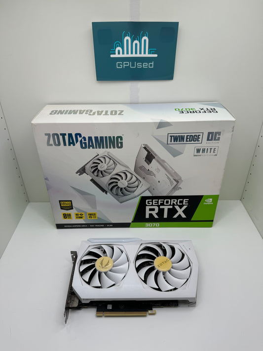 Zotac Nvidia GeForce RTX 3070 Twin Gaming White 8GB GDDR6 - B