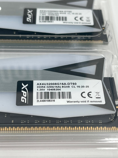 16GB (2x8GB) XPG Spectrix D60G 3200MHz DDR4 RAM