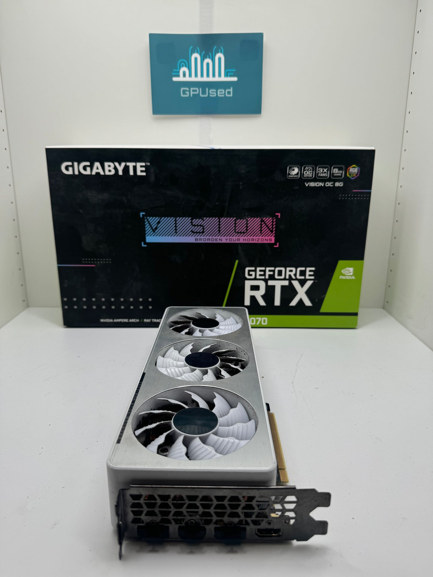 Gigabyte Nvidia GeForce RTX 3070 Vision White 8GB GDDR6 - B - 10% Off (Was £209.99)