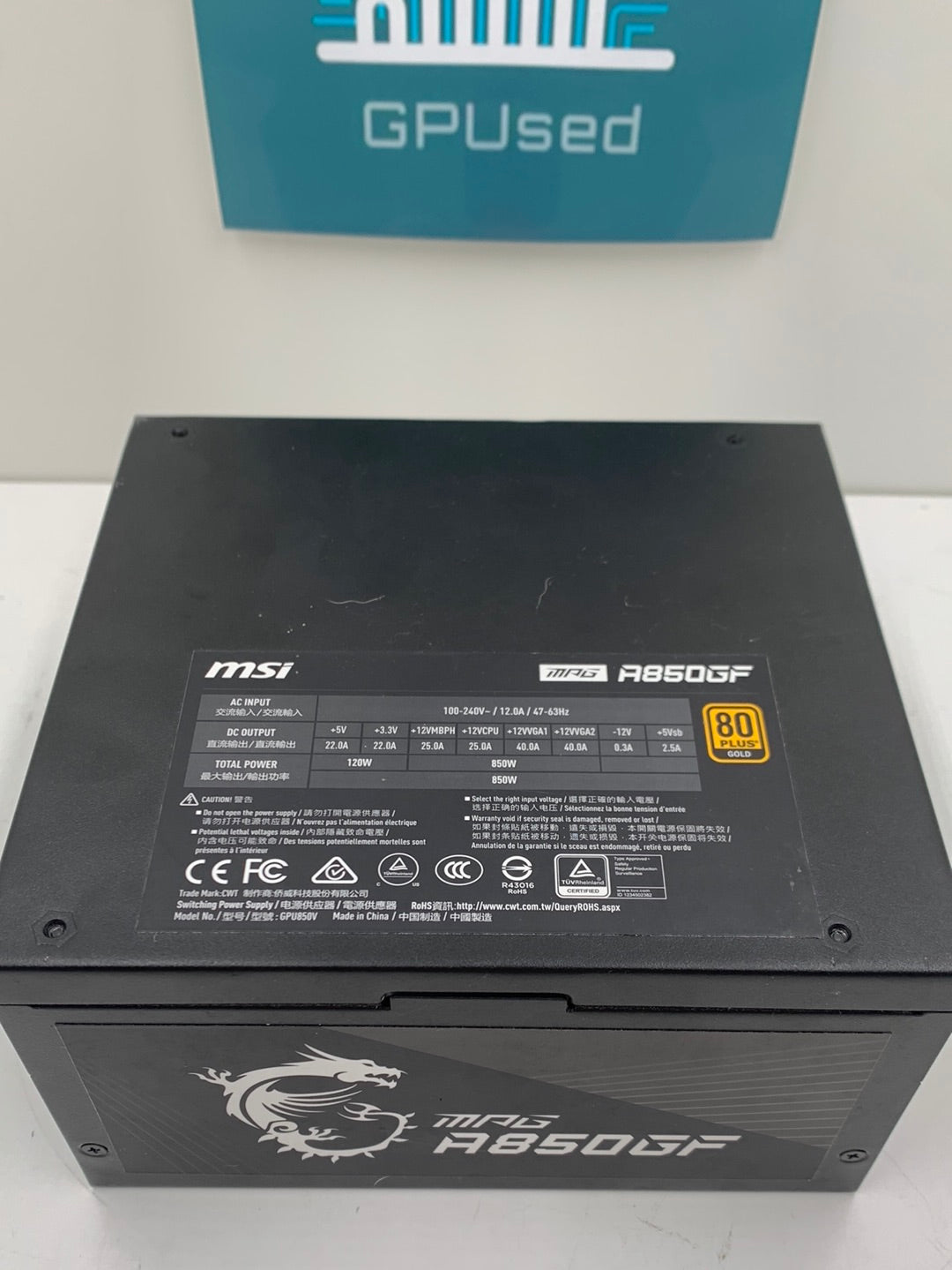 MSI Mag A850GF 850W Power Supply