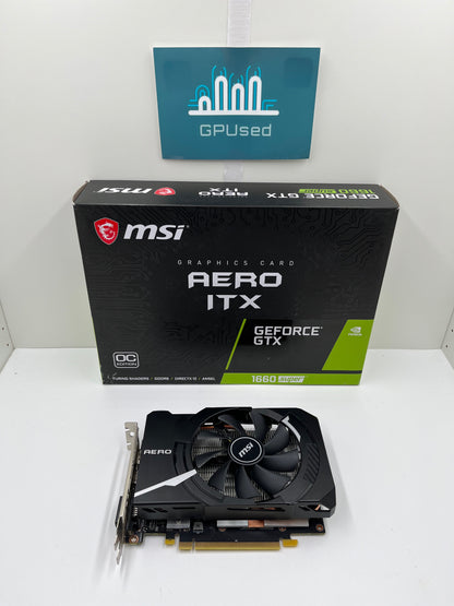 MSI Nvidia GeForce GTX 1660 Super Aero ITX OC 6GB GDDR6 - A