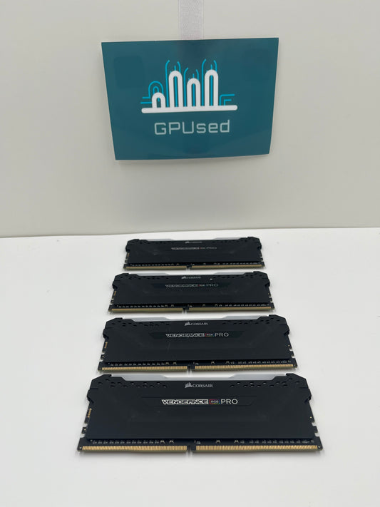 32GB (4x8GB) Corsair Vengeance Pro RGB 3200MHz DDR4 RAM