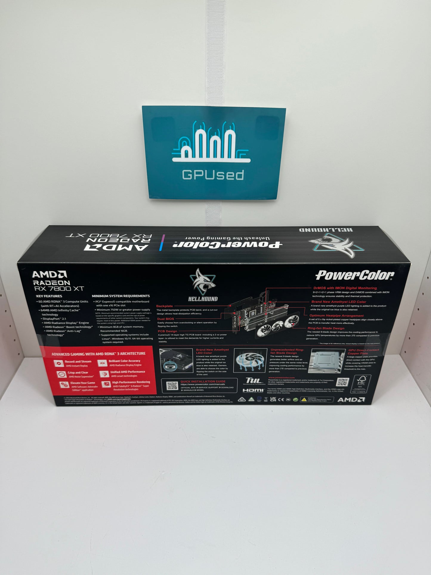Powercolor AMD Radeon RX 7800XT Hellhound 16GB GDDR6 - A