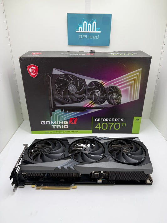 MSI Nvidia GeForce RTX 4070 Ti Gaming X Trio 12GB GDDR6X - A