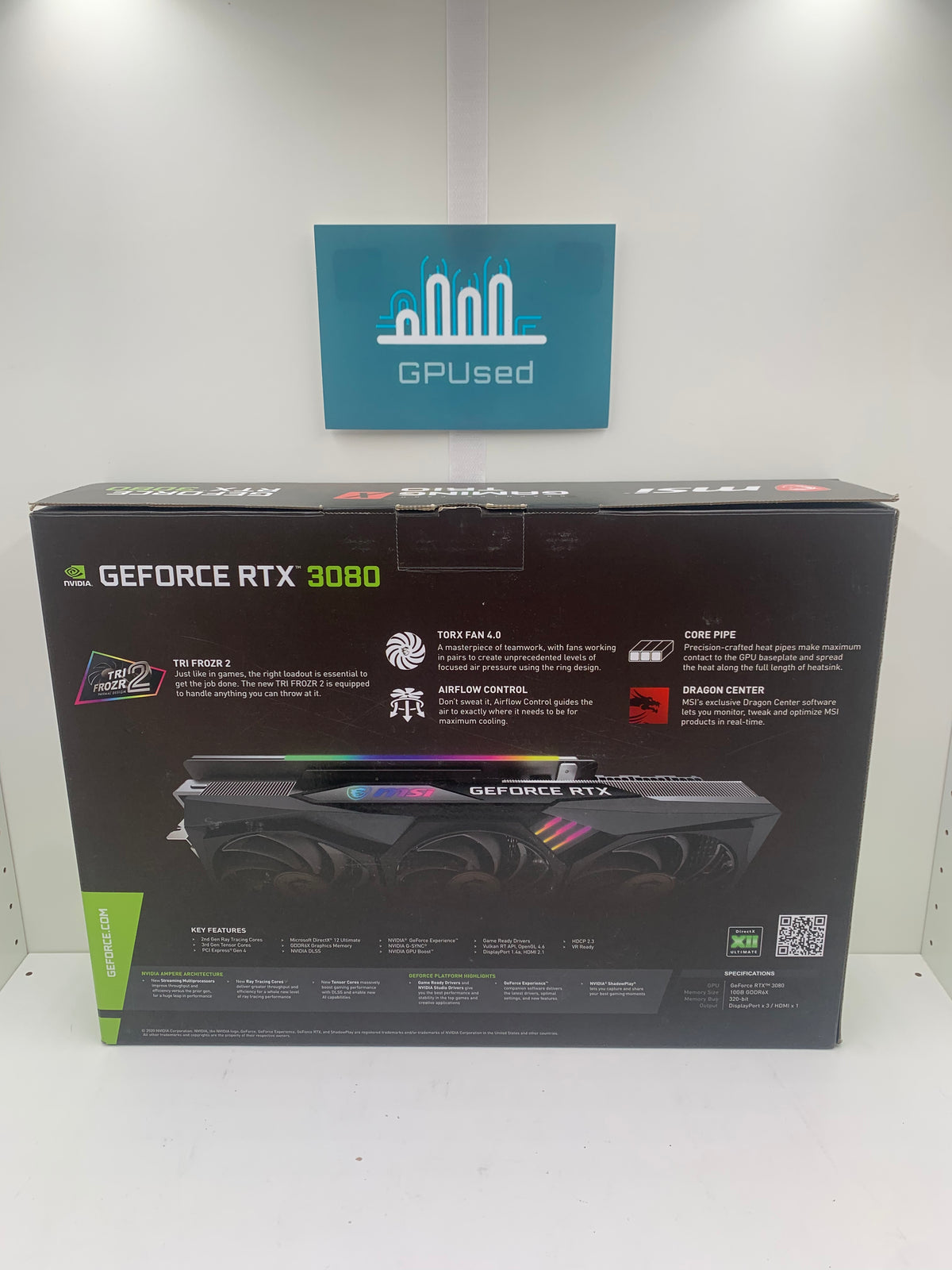 MSI Nvidia GeForce RTX 3080 Gaming X Trio 10GB GDDR6X - A