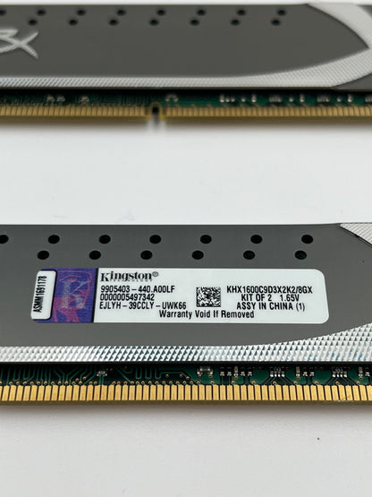 16GB (2x8GB) Kingston HyperX 1600MHz DDR3 RAM