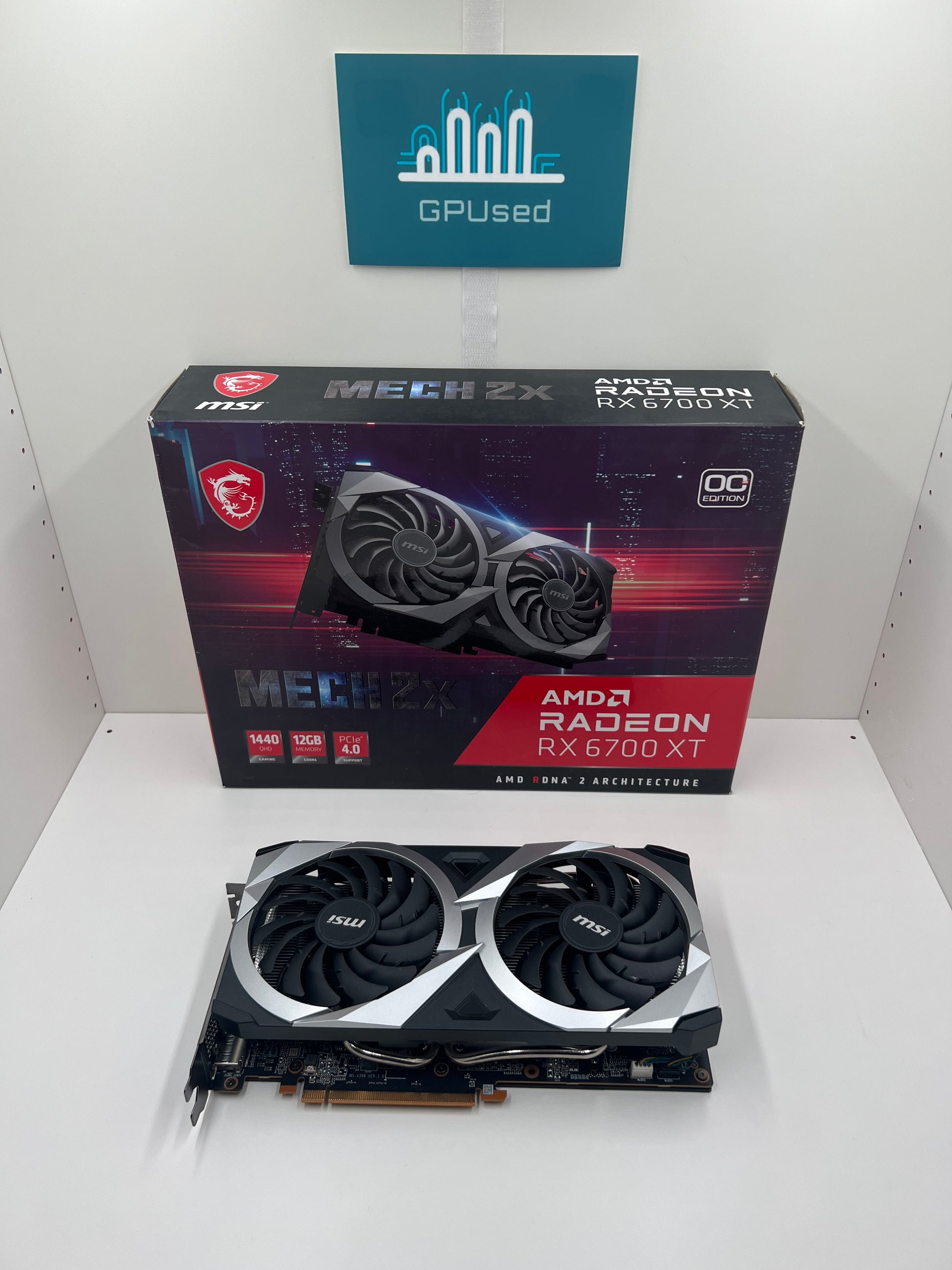 MSI AMD Radeon RX 6700XT Mech 2X OC 12GB GDDR6 - A – GPUsed 