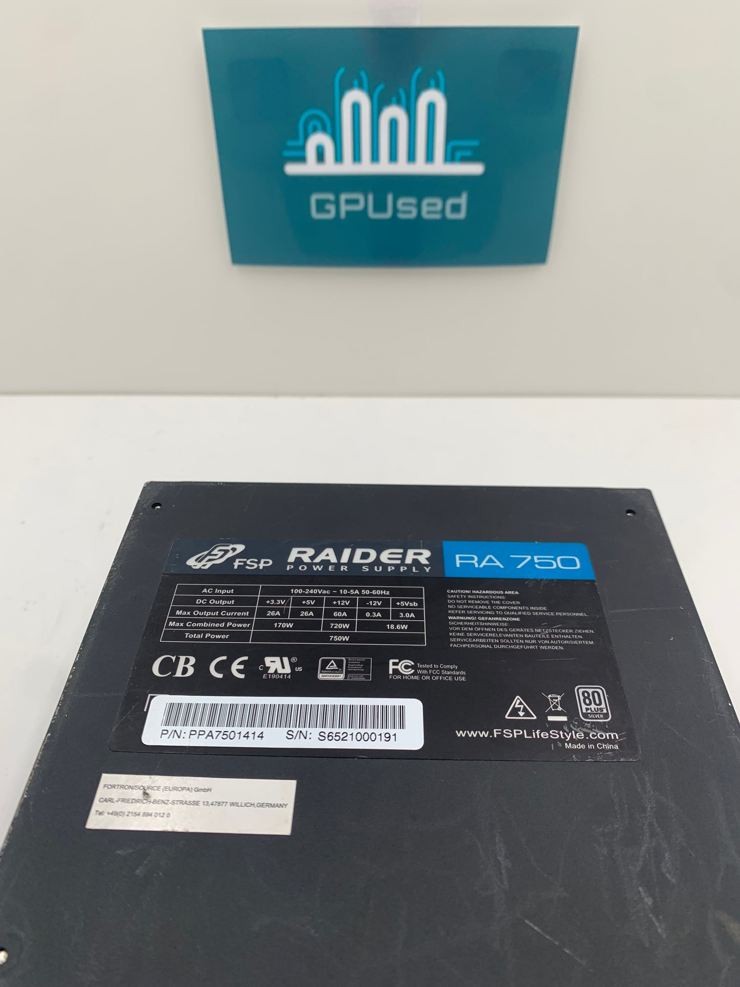 Raider 750W Power Supply