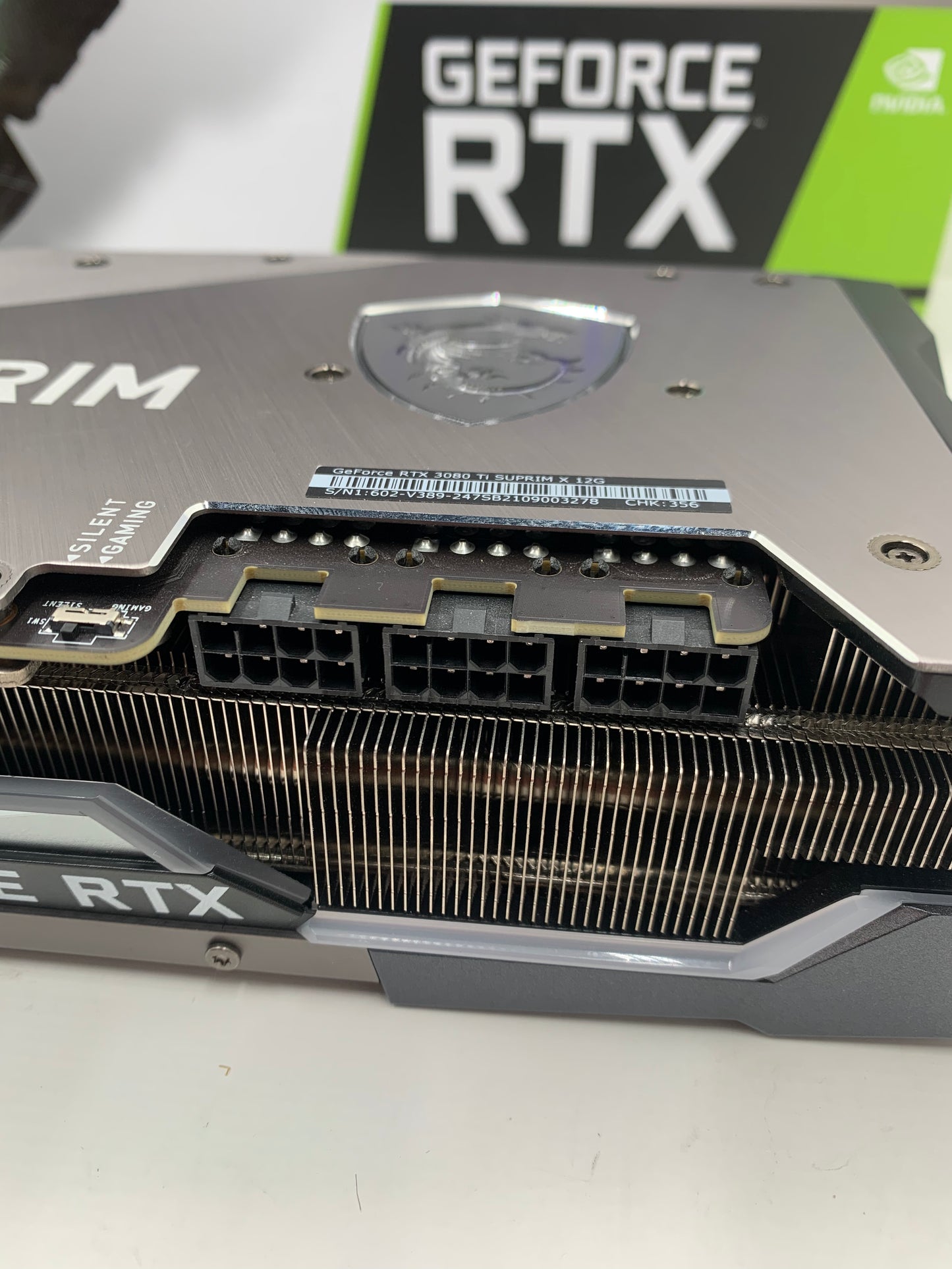 MSI Nvidia GeForce RTX 3080 Ti Suprim X 12GB GDDR6X - A