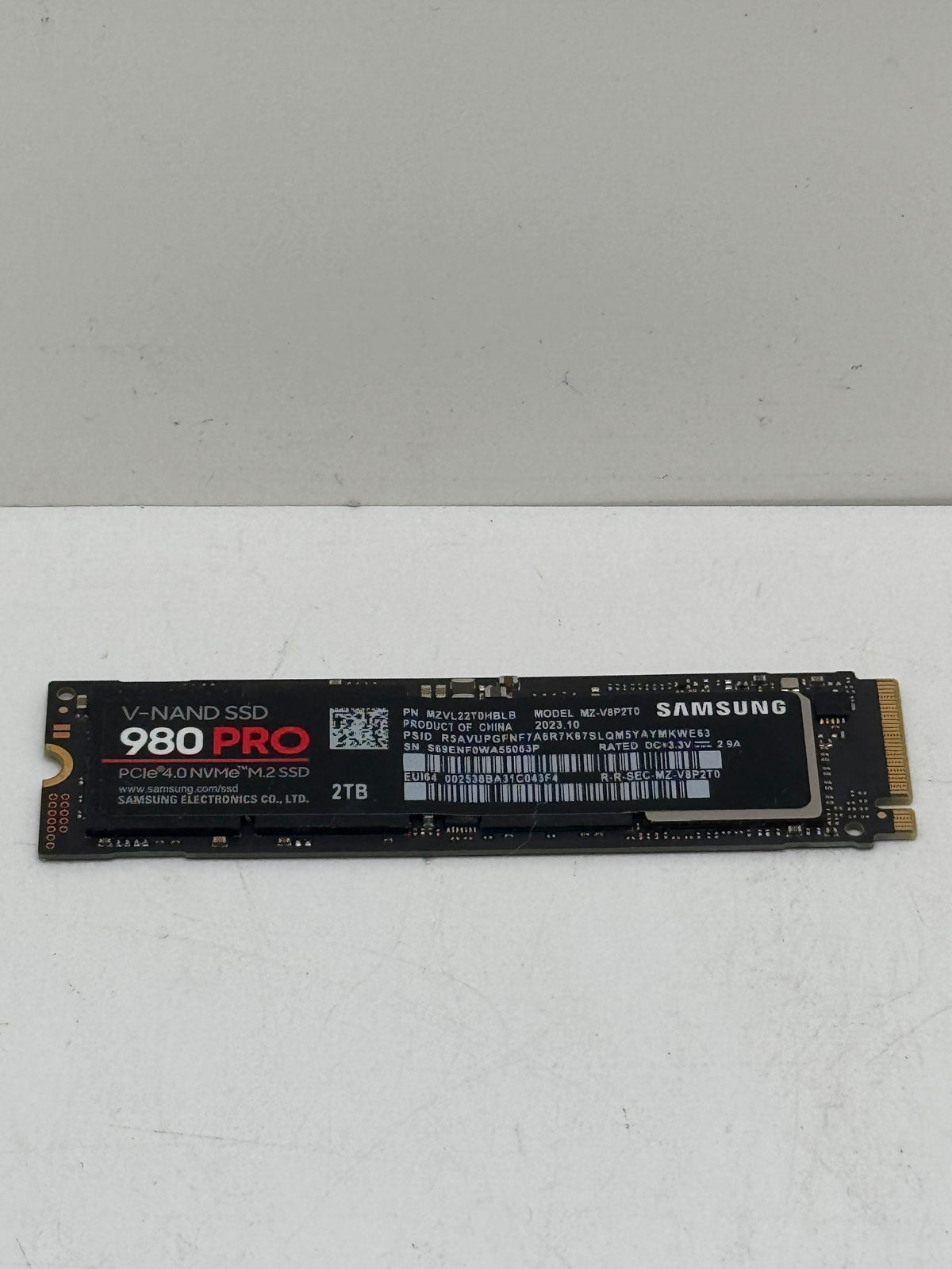 Samsung 980 Pro 2TB Gen 4 NVMe M.2 SSD