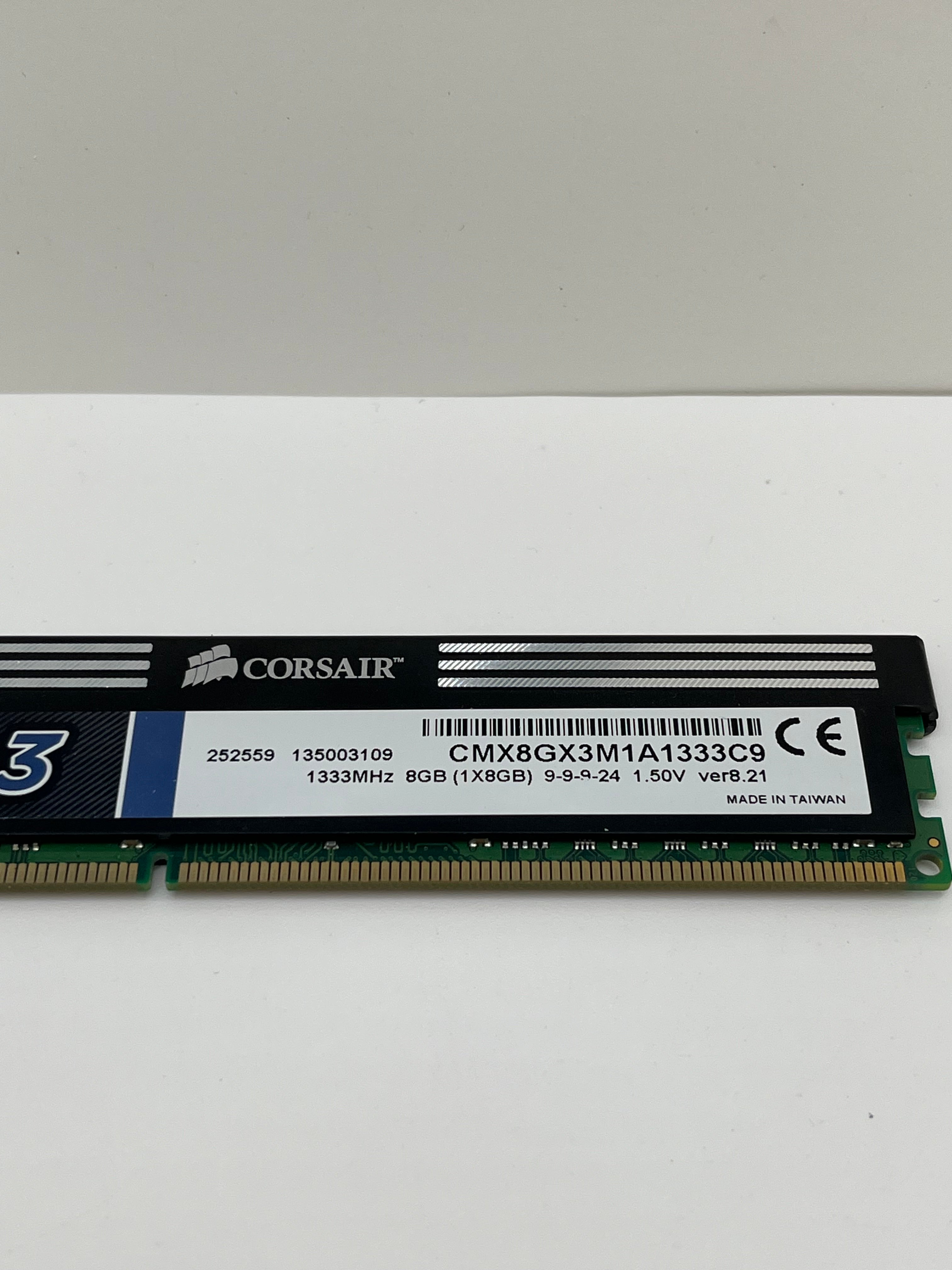 8GB Corsair XMS3 1333MHz DDR3 RAM GPUsed