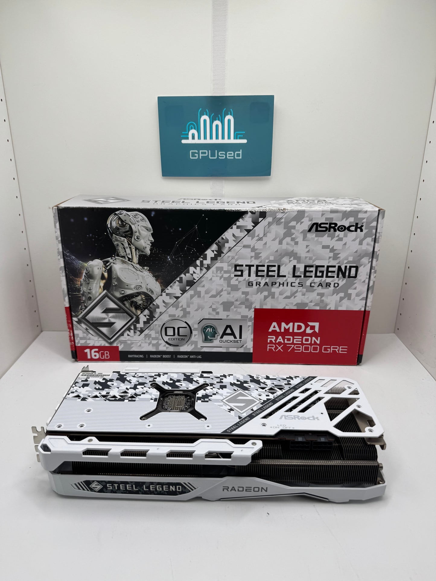 ASRock AMD Radeon RX 7900 GRE Steel Legend White 16GB GDDR6 - A