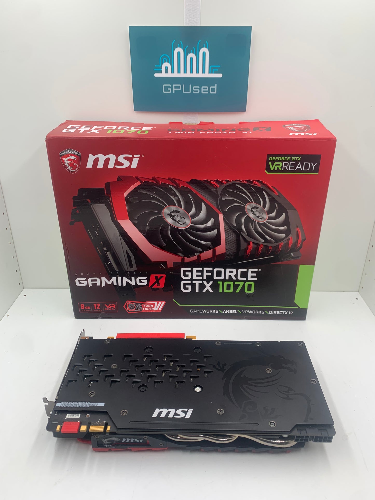MSI Nvidia GeForce GTX 1070 Gaming X 8GB GDDR5 - A