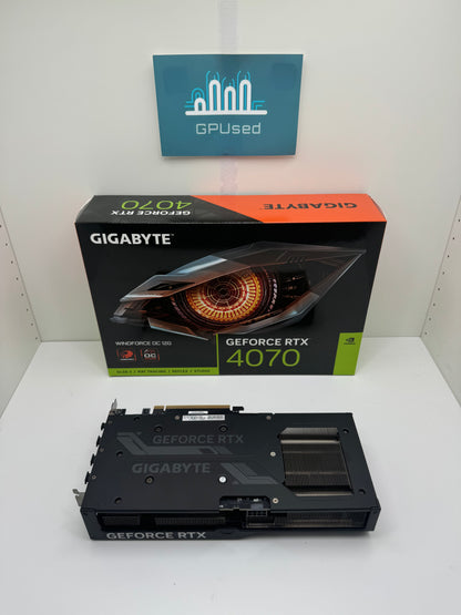 Gigabyte Nvidia GeForce RTX 4070 WindForce OC 12GB GDDR6X - A