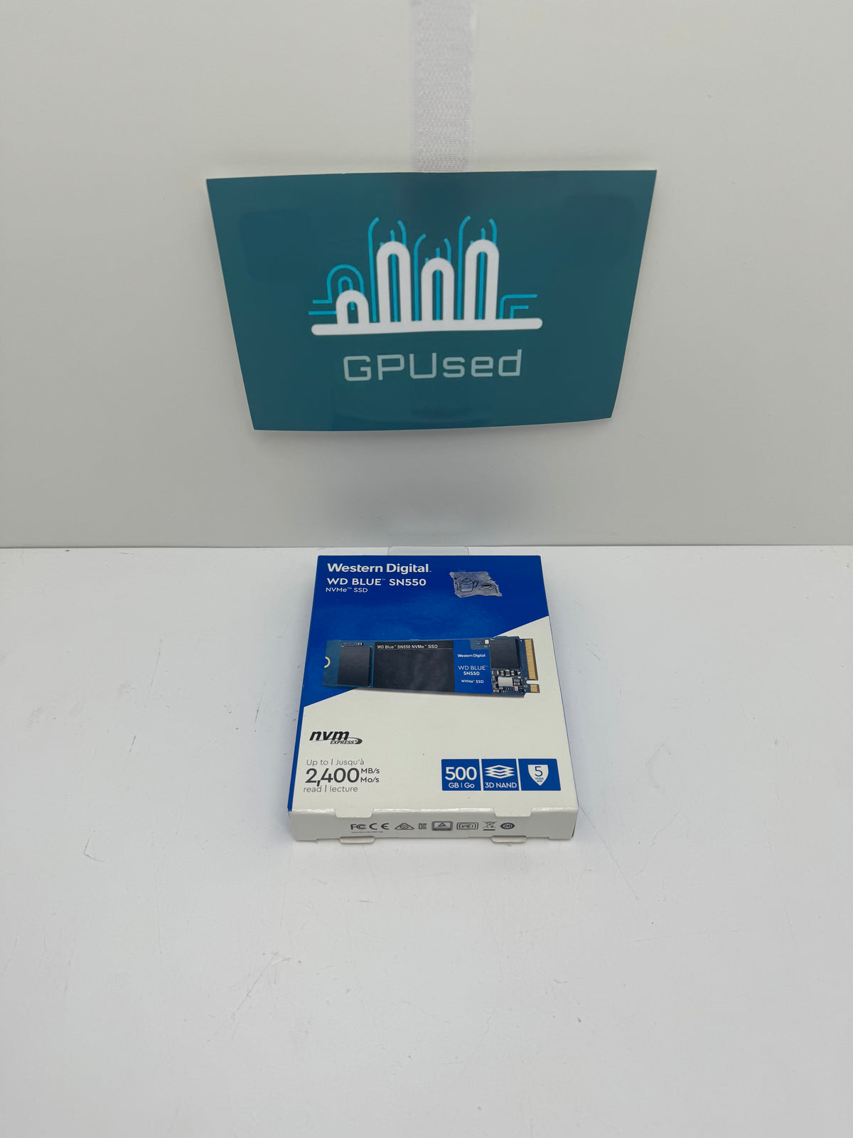 Western Digital WD Blue SN550 500GB Gen 4 NVMe M.2 SSD — product photograph 1 of 2