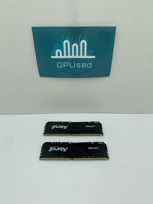 32GB (2x16GB) Kingston Fury Beast 3600MHz DDR4 RAM
