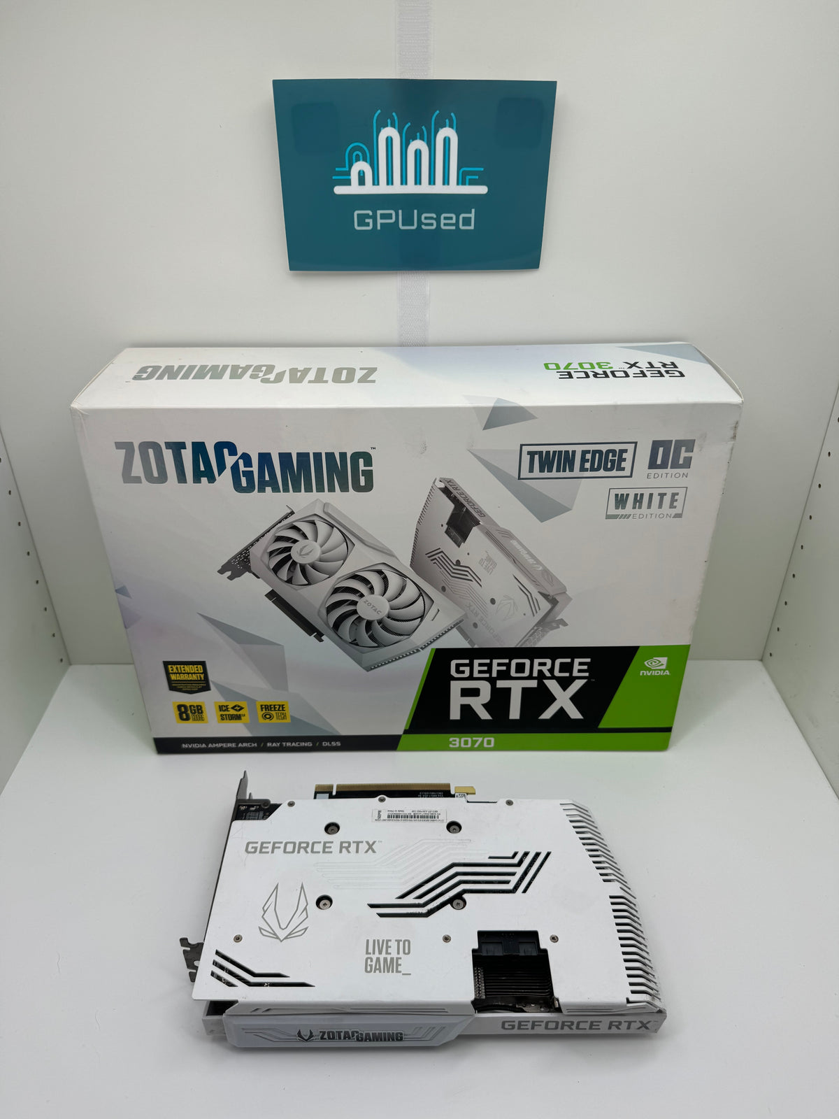Zotac Nvidia GeForce RTX 3070 Twin Edge OC White Edition 8GB GDDR6 - B - 10% Off (Was £209.99)