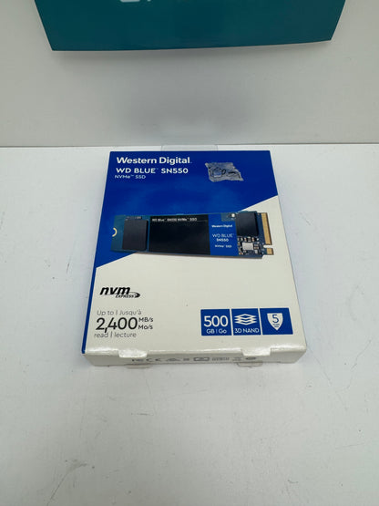 Western Digital WD Blue SN550 500GB Gen 4 NVMe M.2 SSD — product photograph 2 of 2
