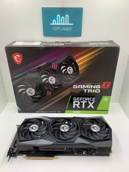 MSI Nvidia GeForce RTX 3060 Gaming X Trio 12GB GDDR6 - A