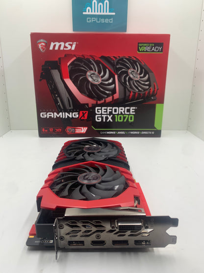 MSI Nvidia GeForce GTX 1070 Gaming X 8GB GDDR5 - A