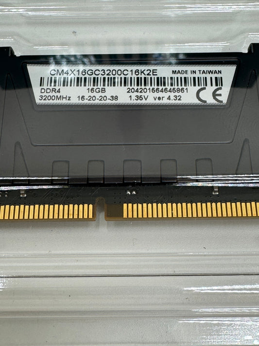 16GB (1x16GB) Corsair Vengeance 3200MHz DDR4 RAM