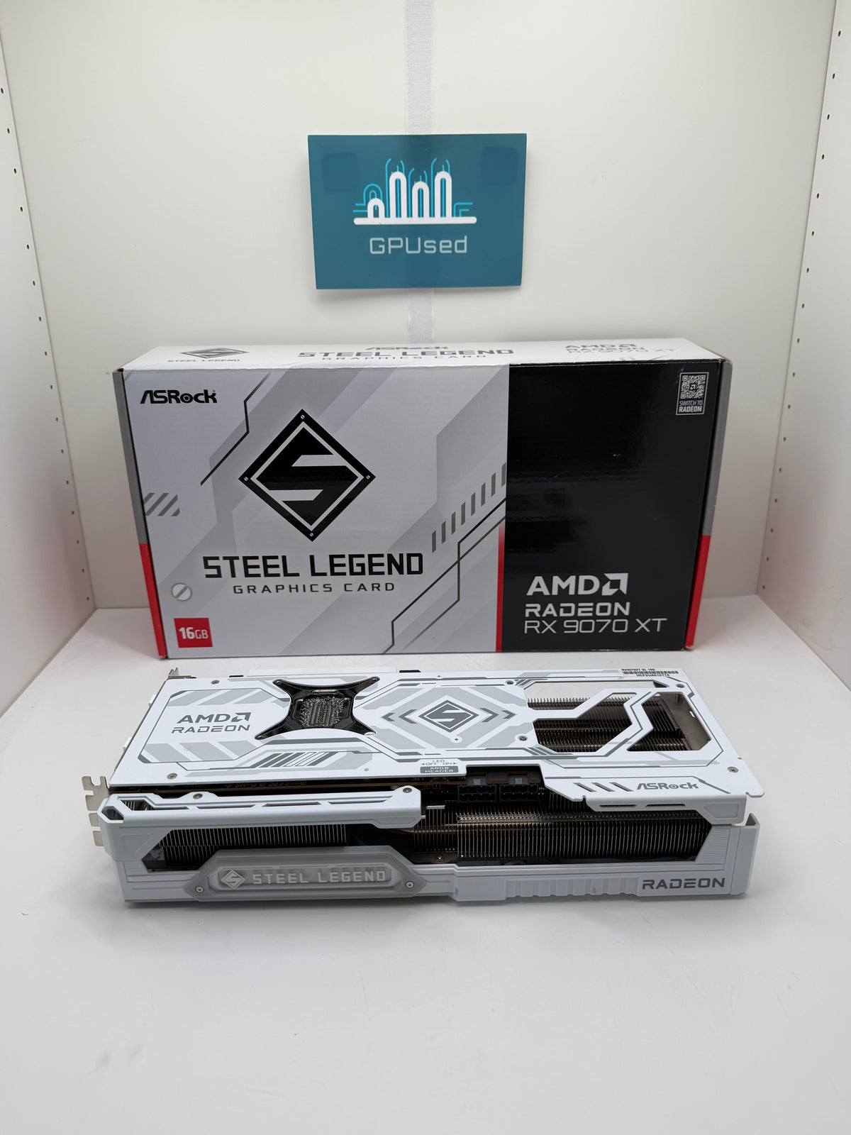 ASRock AMD Radeon RX 9070 XT Steel Legend White 16GB GDDR6 - A