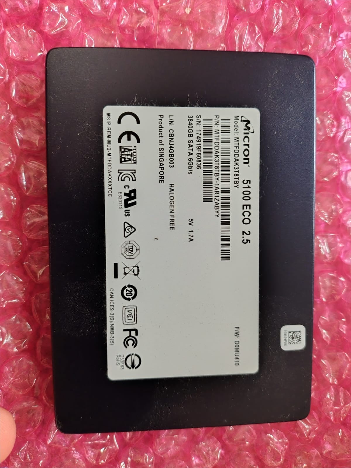 Micron 5100 ECO 3840GB 3.84TB SSD