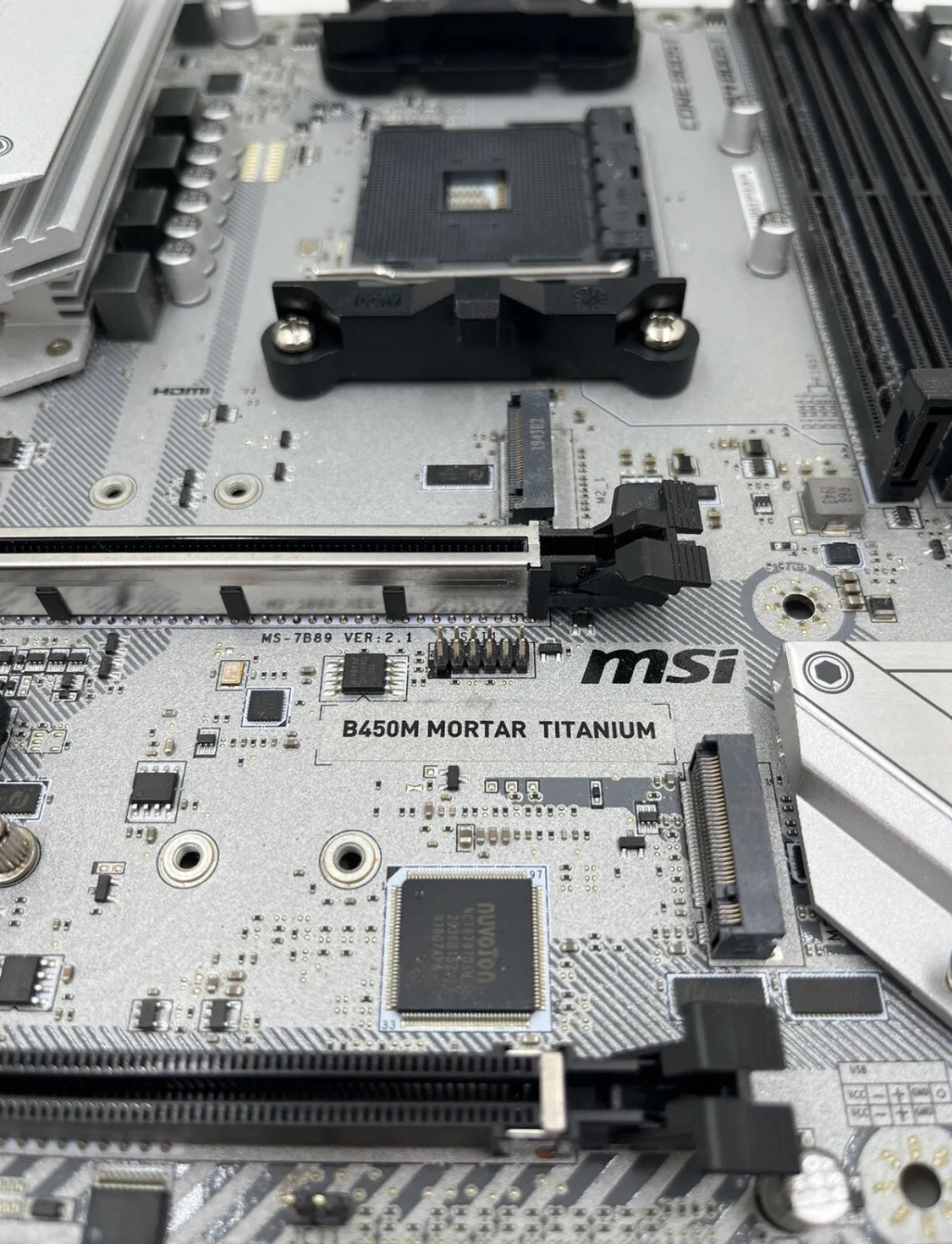 MSI B450M Mortar Titanium Micro ATX AMD Socket AM4 Motherboard