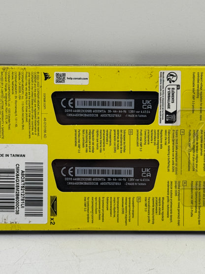 64GB (2x32GB) Corsair Vengeance 6000MHz DDR5 RAM