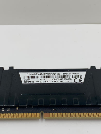 8GB Corsair Vengeance 3600MHz DDR4 RAM