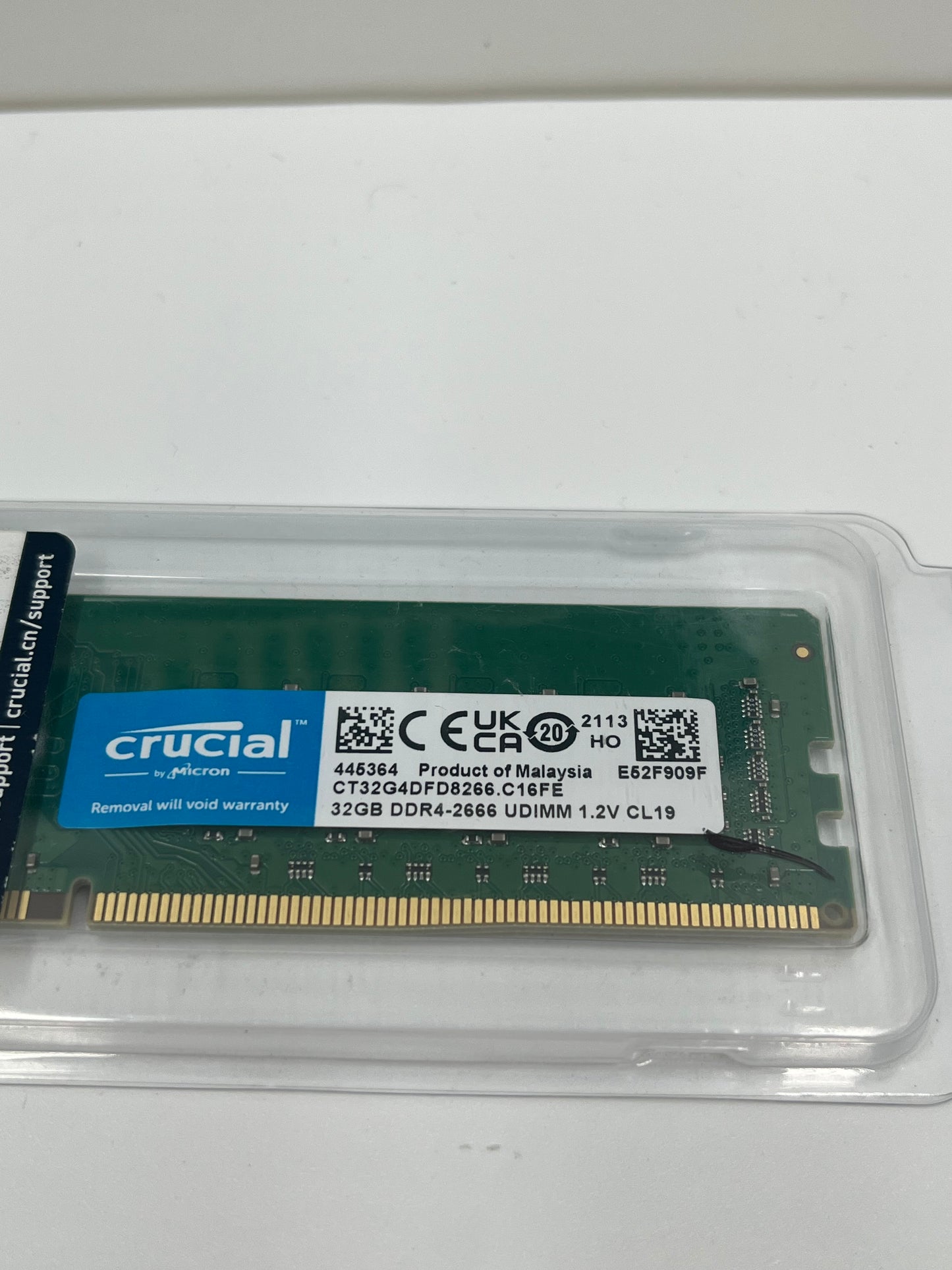 32GB Crucial 2666MHz DDR4 RAM