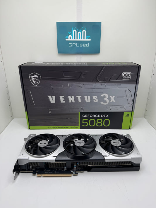 MSI Nvidia GeForce RTX 5080 Ventus 3X OC 16GB GDDR7 - A
