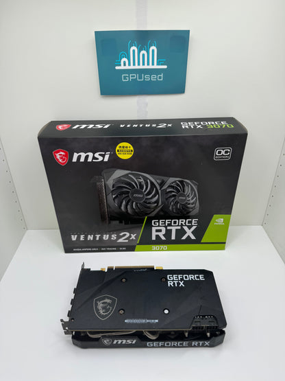 MSI Nvidia GeForce RTX 3070 Ventus 2X OC 8GB GDDR6 - B - 10% Off (Was £199.99)