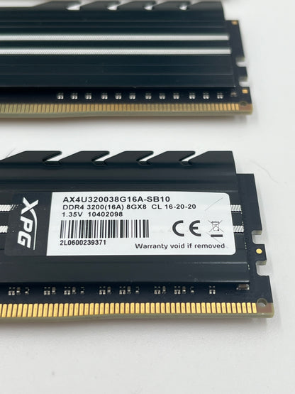 32GB (4x8GB) XPG Gammix Dio 3200MHz DDR4 RAM