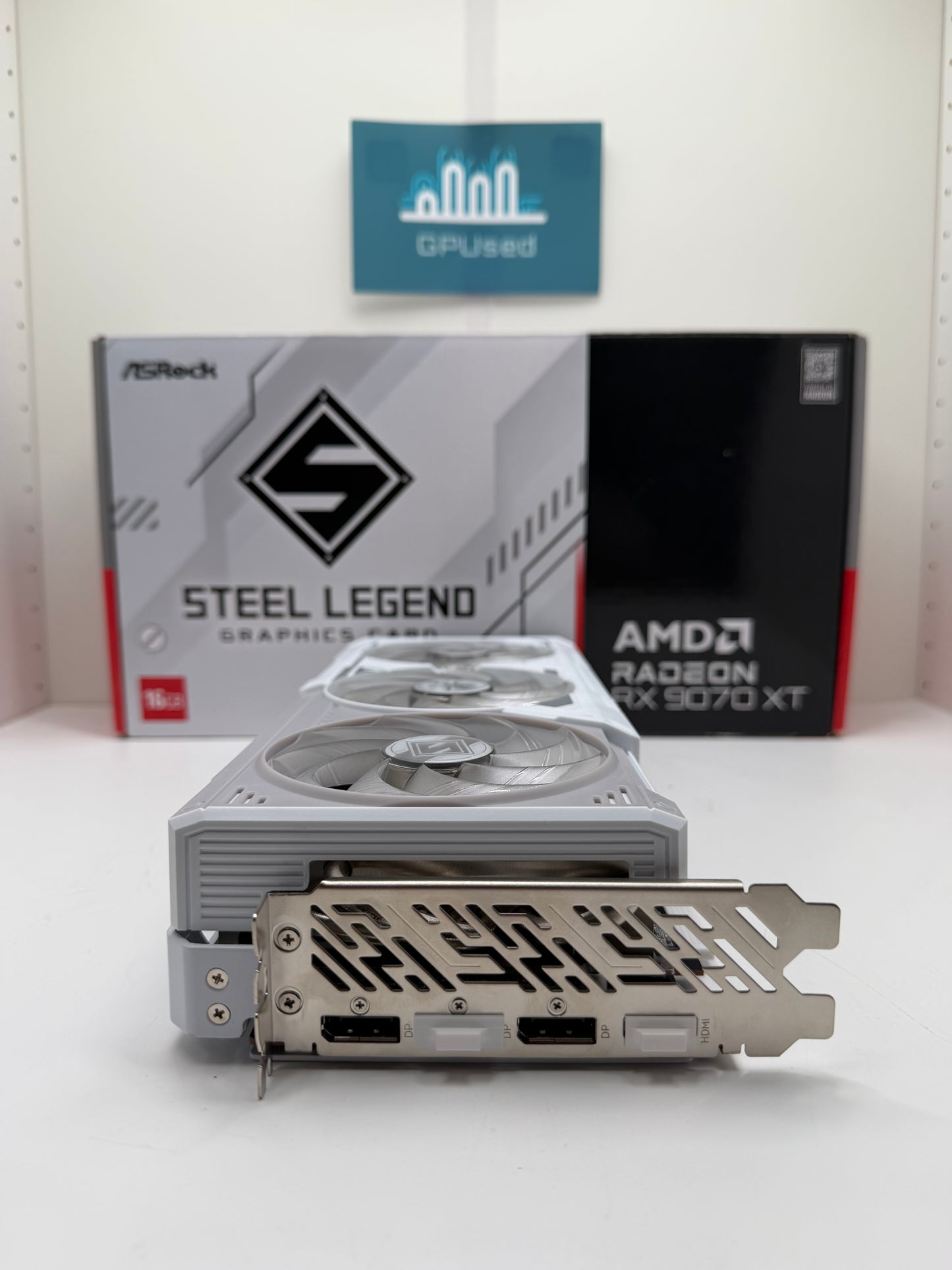 ASRock AMD Radeon RX 9070 XT Steel Legend White 16GB GDDR6 - A