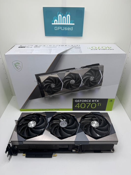 MSI Nvidia GeForce RTX 4070 Ti Suprim X 12GB GDDR6X - A