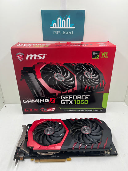 MSI Nvidia GeForce GTX 1060 Gaming X 6GB GDDR5 - A