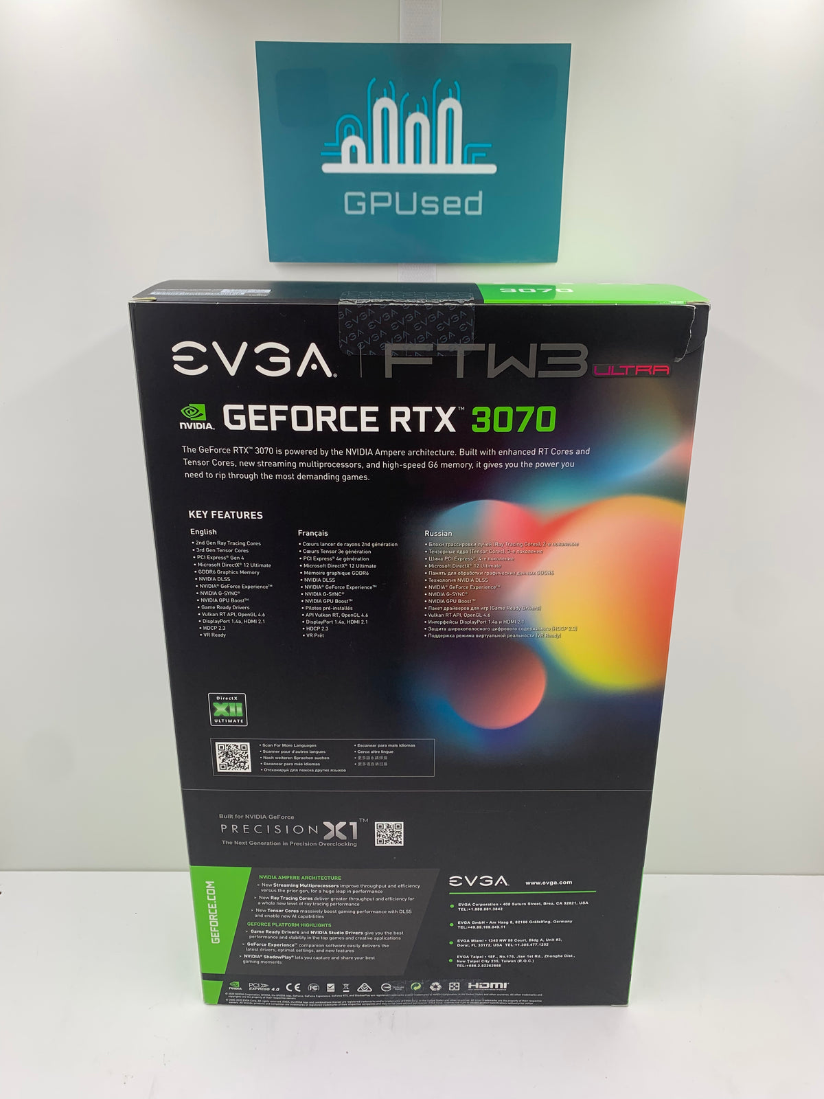 EVGA Nvidia GeForce RTX 3070 FTW3 Ultra 8GB GDDR6 - A