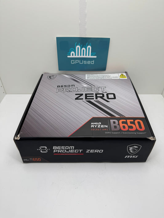MSI B650M Project Zero Micro ATX AMD Socket AM5 Motherboard