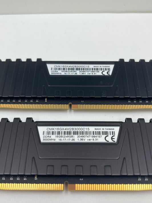 16GB (2x8GB) Corsair Vengeance 3000MHz DDR4 RAM